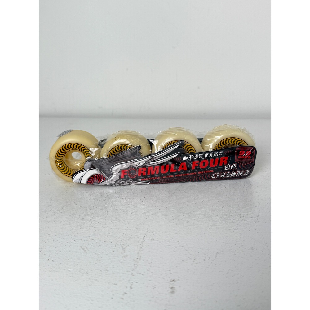 Spitfire Formula Four 56mm 99D OG Classics Skateboard Wheels Set of 4 Natural